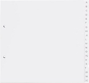 Thumbnail - dots Ordnerregister DIN A4 Halbformat, Überbreite A-Z weiß 20-teilig, 5 Satz