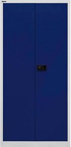 Thumbnail - BISLEY Putzmittelschrank Universal E782AAG505 lichtgrau, oxofordblau 4 Fachböden 91,4 x 40,0 x 195,0 cm, aufgebaut, 1 S...
