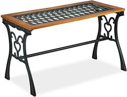 Thumbnail - relaxdays Gartentisch braun rechteckig 98,0 x 47,0 x 58,0 cm