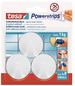 Thumbnail - tesa Rund Small Klebehaken für max. 1,0 kg 1,4 x 3,4 cm, 3 St.