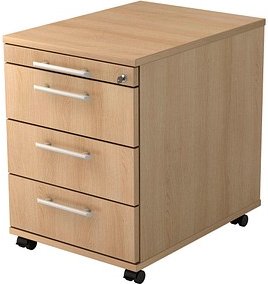 HAMMERBACHER Prokura Rollcontainer eiche 4 Auszüge 42,8 x 58,0 x 59,0 cm