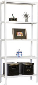 Simonrack Schwerlastregal KIT HOMECLICK MINI 5/300 222100205188035 weiß 80,0 x 30,0 x 180,0 cm