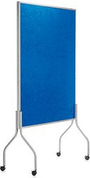 rocada Trennwand, blau 122,0 x 196,0 cm mit Rollen, 1 St.