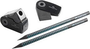 FABER-CASTELL Midnight ocean BK Bleistift-Set B schwarz/blau, 1 Set