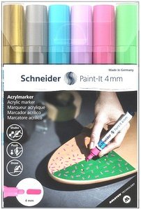 Schneider Paint-It 320 V2 Acrylstifte farbsortiert 4,0 mm, 6 St.