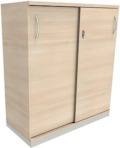 fm Schiebetürenschrank Sidney, 4260267327753 akazie 2 Fachböden 100,0 x 44,2 x 113,3 cm