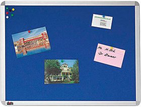 dots Pinnwand 90,0 x 60,0 cm Textil blau