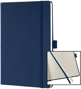 SIGEL Notizbuch Conceptum® ca. DIN A5 kariert, blau Hardcover 194 Seiten, 1 St.