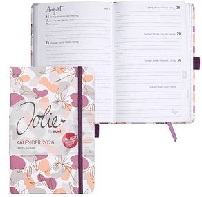 SIGEL Buchkalender Jolie 2026 Summer Linear Leaves, 1 St.