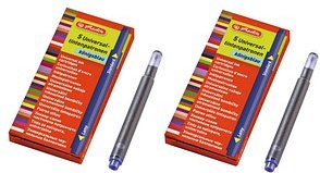 herlitz Tintenpatronen für Füller 10412070 königsblau, 2x 5 St.