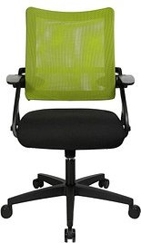Topstar Bürostuhl New S'move, DS100A T205 Stoff grün, Gestell schwarz