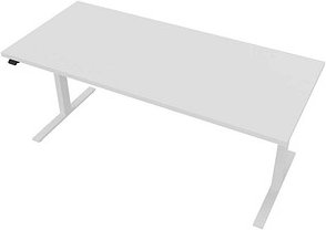 Quadrifoglio Up&Up elektrisch höhenverstellbarer Schreibtisch weiß rechteckig, C-Fuß-Gestell weiß 180,0 x 80,0 cm