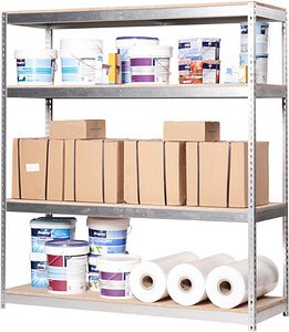 Simonrack Schwerlast-Weitspannregal SIMONFORTE CHIPBOARD 8435104925201 silber 180,0 x 60,0 x 200,0 cm