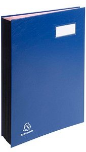 Exacompta Unterschriftenmappe 20 Fächer blau