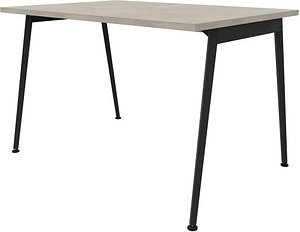 Quadrifoglio X3 Schreibtisch beton rechteckig, 4-Fuß-Gestell grau 120,0 x 80,0 cm