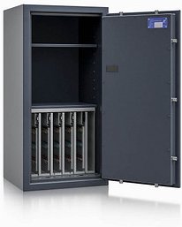 ISS safe4key Schlüsseltresor grau mit 280 Haken, Elektronikschloss, 50,0 x 42,0 x 100,0 cm, 1 St.