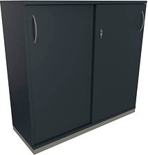 fm Schiebetürenschrank Sidney, 4260429767090 lavagrau 2 Fachböden 120,0 x 44,2 x 113,3 cm