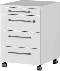 Thumbnail - GERMANIA Agenda Office Rollcontainer lichtgrau 4 Auszüge 42,0 x 49,0 x 61,0 cm