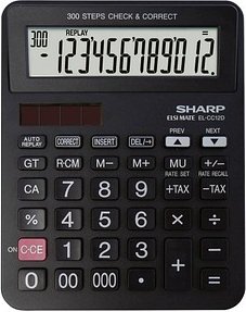 Thumbnail - SHARP EL-CC12D Taschenrechner schwarz