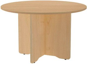 rocada Mehrzwecktisch eiche rund, Säulenfuß braun, 120,0 x 120,0 x 72,0 cm