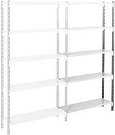 Manorga Anbau-Schwerlastregal AAZ2010405NSAB014 lichtgrau, graphitgrau 100,0 x 40,0 x 200,0 cm