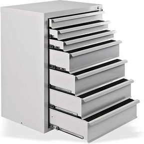 ADB MAMMUT Schubladenschrank lichtgrau 7 Schubladen 70,0 x 43,5 x 90,0 cm