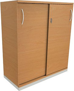 fm Schiebetürenschrank Sidney, 4260267327876 buche 2 Fachböden 100,0 x 44,2 x 113,3 cm