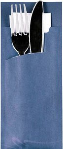 Thumbnail - PAPSTAR Bestecktaschen blau 8,5 x 20,0 cm, 520 St.