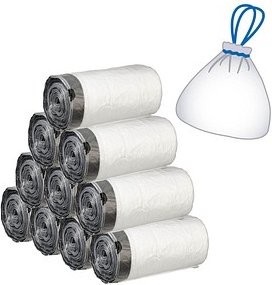 Müllbeutel 120,0 l transparent 20,0 µm, 10x 50 St.