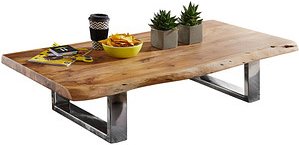 WOHNLING Couchtisch Massivholz akazie 115,0 x 58,0 x 25,0 cm