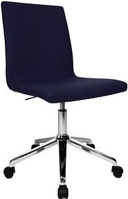 Thumbnail - Topstar Besucherstuhl Cube EA390 L58 dunkelblau Stoff