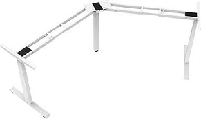 LMG elektrisch höhenverstellbares Schreibtischgestell weiß ohne Tischplatte, T-Fuß-Gestell weiß 130,0 - 160,0 x 53,0/70,...