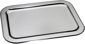 chg Servierplatten silber 48,5 x 37,5 cm