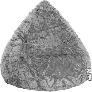 Thumbnail - SITTING POINT Beanbag Fluffy L Sitzsack mittelgrau