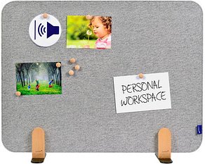 Thumbnail - Legamaster Tischtrennwand ELEMENTS 7-209830, grau 80,0 x 60,0 cm