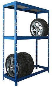SZ Metall Reifenregal 24132 blau 139,0 x 50,0 x 180,0 cm