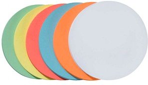 FRANKEN Moderationskarten farbsortiert Ø 19,5 cm, 500 St.