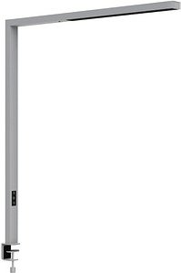 MAUL MAULsirius LED Schreibtischlampe silber 27 / 52 W mit Tischklemme