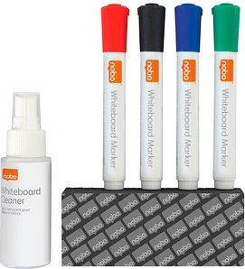 nobo Starter-6-teilig Whiteboard-Marker farbsortiert, 1 Set