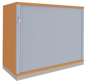 fm Sidney Rollladenschrank buche 1 Fachboden 100,0 x 44,2 x 78,1 cm