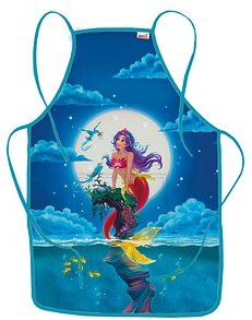 ROTH Mädchen Kinder Malschürze Magische Meerjungfrau blau Einheitsgröße 1 St.