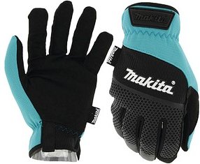 makita unisex Arbeitshandschuhe flexibel blau Größe 8, 1 Paar