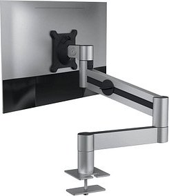 DURABLE Monitor-Halterung 508423 silber für 1 Monitor, Tischbohrung