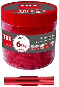 TOX TRI 6/36 010260031 Universaldübel Ø 6 mm x 36 mm, 200 St.