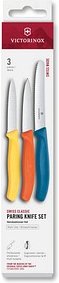 VICTORINOX Küchenmesser Swiss Classic silber, blau, silber, gelb, silber, orange, 1 Set
