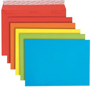 Thumbnail - ELCO Briefumschläge DIN C5 ohne Fenster farbsortiert haftklebend 20 St.