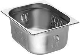 Thumbnail - Bartscher GN-Behälter Top Line 1/2 perforiert silber 9,5 l, 1 St.