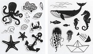 Thumbnail - HEYDA Motivstempel-Set Maritim 10,0 - 55,0 mm, 1 St.