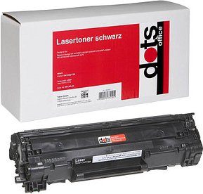 dots schwarz Toner kompatibel zu Canon 728 BK