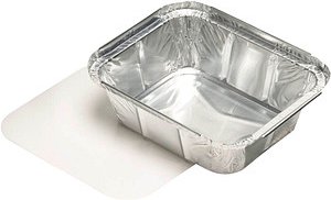 STARPAK Aluschalen mit Deckel 500 ml, 25 St.